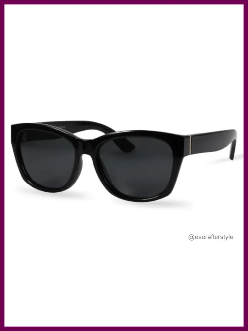 Retro Square Polarized Sunglasses Oversized UV400 Women's Cat Eye Shades